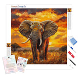 Sunset Majesty Diamond Painting Kit - Full Drill / Square or Round Diamonds with AB Drills Option