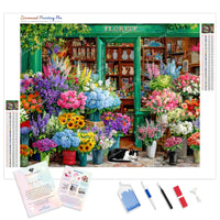 The Florist Diamond Painting Kit - Full Drill / Square or Round Diamonds with AB Drills Option