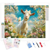 The Giggling Goat Diamond Painting Kit - Full Drill / Square or Round Diamonds with AB Drills Option