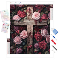 The Rosewood Promise Diamond Painting Kit - Full Drill / Square or Round Diamonds with AB Drills Option