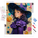 The Velvet Sorceress Diamond Painting Kit - Full Drill / Square or Round Diamonds with AB Drills Option