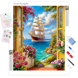 The Voyager’s Return Diamond Painting Kit - Full Drill / Square or Round Diamonds with AB Drills Option