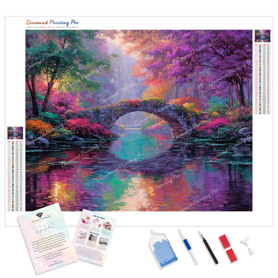 Twilight at Prism Creek Diamond Painting Kit - Full Drill / Square or Round Diamonds with AB Drills Option