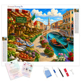Venice Afternoon Diamond Painting Kit - Full Drill / Square or Round Diamonds with AB Drills Option