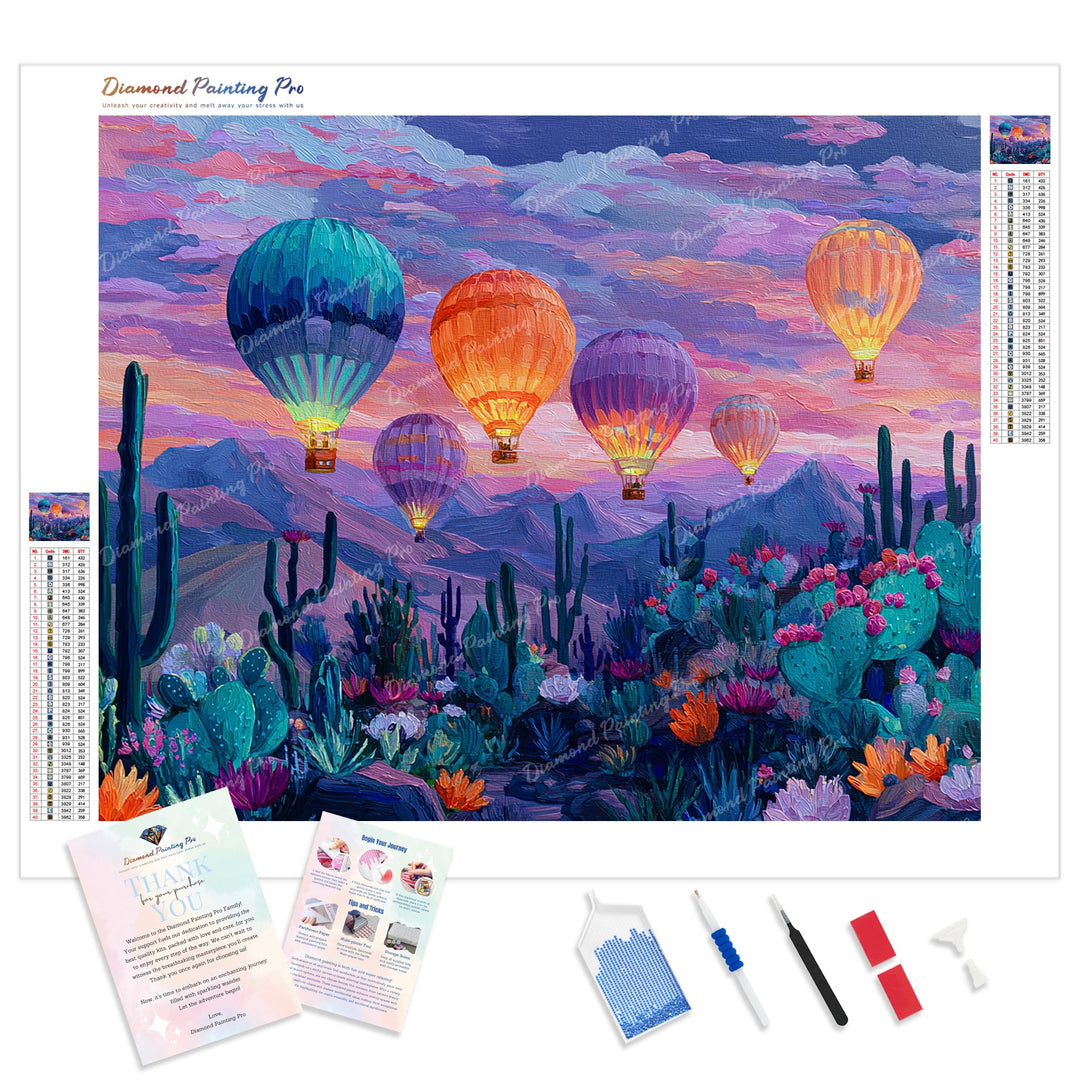 Voyage of Painted Skies Diamond Painting Kit - Full Drill / Square or Round Diamonds with AB Drills Option