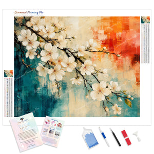 White Cherry Blossom | Diamond Painting