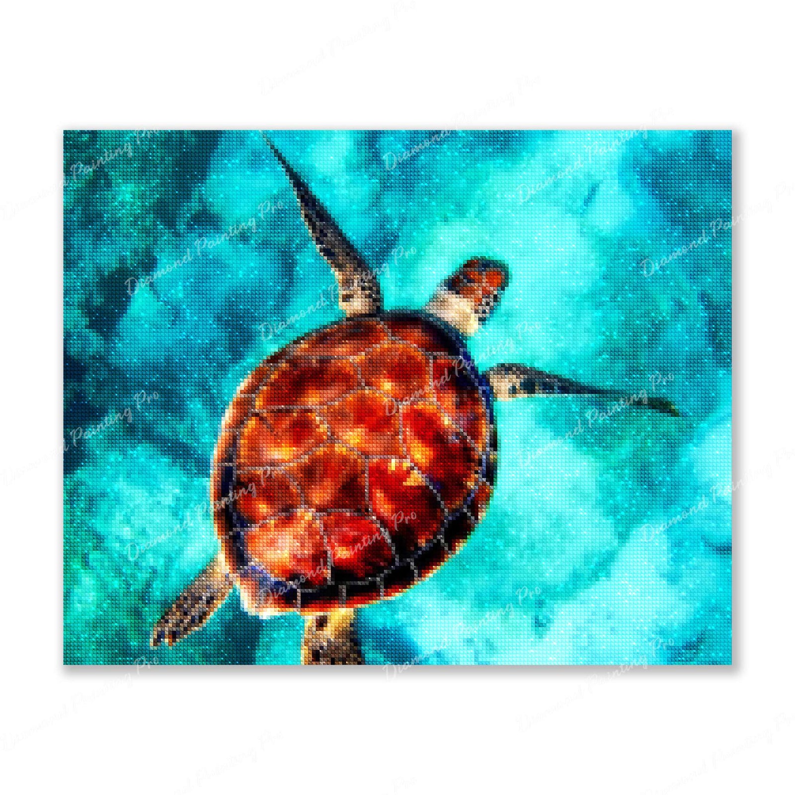 Sea Turtle Finished Diamond Painting For Sale From Diamond Painting Pro