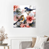 Two Birds on the Flower Branch Finished Diamond Painting with No Frame