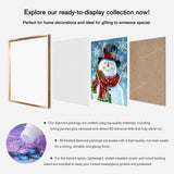 What is included in Snowman Christmas Finished Diamond Art Package