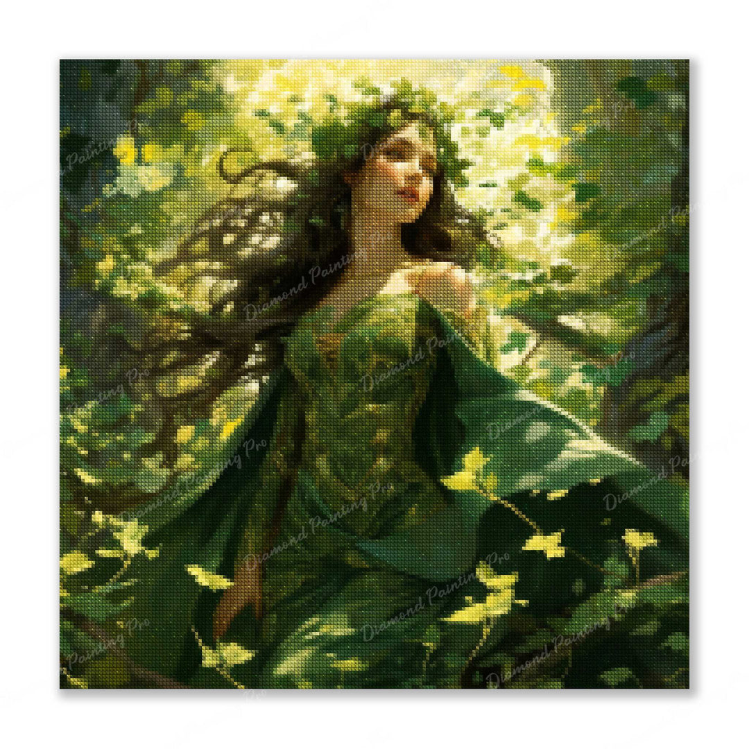 Ivy The Nature Guardian Finished Diamond Painting For Sale From Diamond Painting Pro