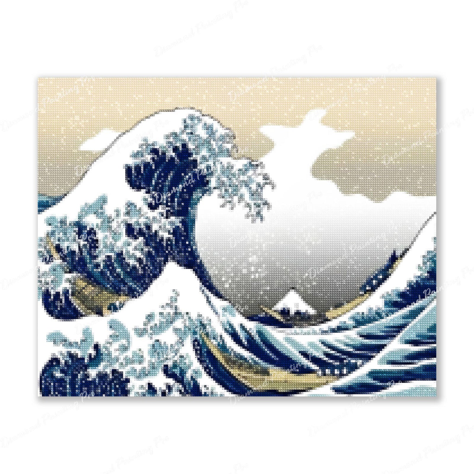 The Great Wave off Kanagawa Finished Diamond Painting For Sale From Diamond Painting Pro