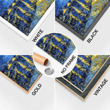 Completed Diamond Art of Starry Night over the Rhône Van Gogh’s with Multiple Frame Options