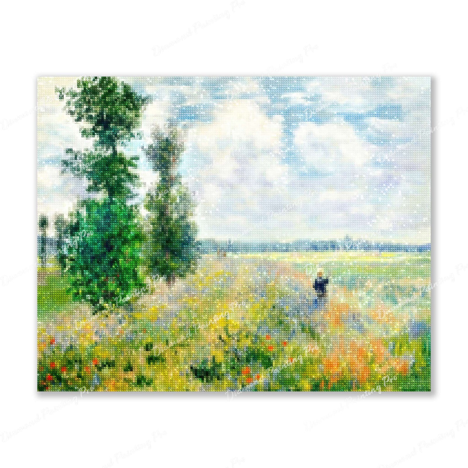 Poppy Fields Near Argenteuil - Claude Monet Finished Diamond Painting For Sale From Diamond Painting Pro