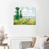 Poppy Fields Near Argenteuil - Claude Monet Finished Diamond Painting with No Frame