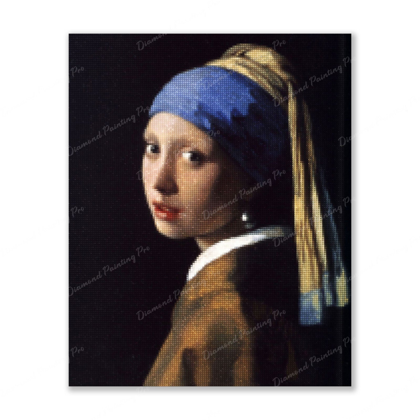 Girl with a Pearl Earring - Johannes Vermeer Finished Diamond Painting For Sale From Diamond Painting Pro