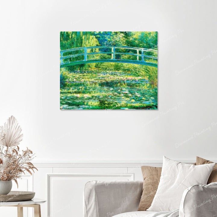 The Water Lily Pond - Claude Monet Finished Diamond Painting with No Frame