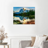 Sun Shining on Mountain Finished Diamond Painting with No Frame