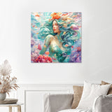 Enchanting Mermaid Delight Finished Diamond Painting with No Frame