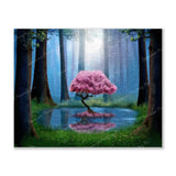 Forest Pink Tree Finished Diamond Painting For Sale From Diamond Painting Pro