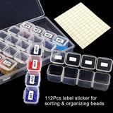 Diamond Embroidery Box, Each Clear Storage Box with 28 Mini Compartments Grids, 5D Diamond Painting and Cross Stitch Tools Accessory Containers for DIY Art Craft
