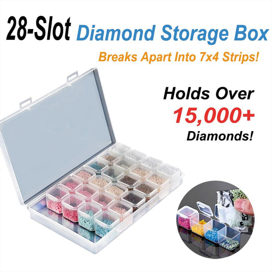 28-Slot Break-Apart Diamond Storage Box