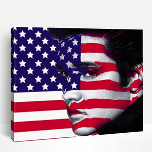 Flag and Elvis | Paint By Numbers