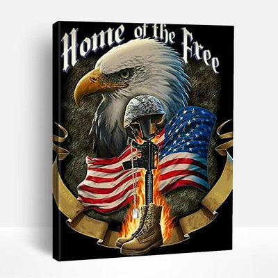 Home of the Free Eagle | Paint By Numbers