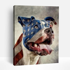 Patriotic Pug | Paint By Numbers