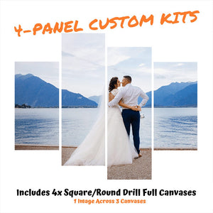 4 Panels Diamond Painting | Photo Custom