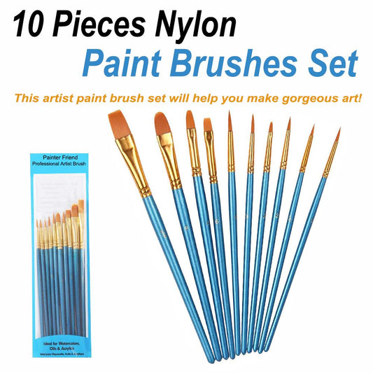 Extra 10 Pcs High Quality Paint Brushes