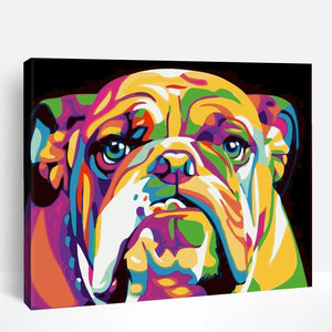 Colorful Vibrant Pug | Paint By Numbers