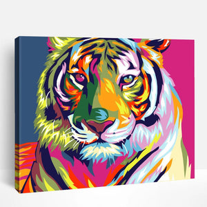 Colorful Tiger Portrait | Paint By Numbers