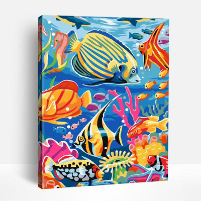 Colorful Tropical Fishes | Paint By Numbers