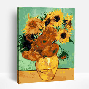 Sunflowers in Vases | Paint By Numbers