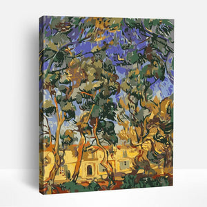 Trees in the Garden - Vincent van Gogh | Paint By Numbers