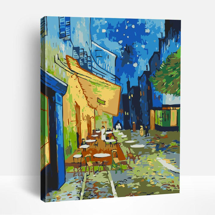 Café Terrace at Night | Paint By Numbers