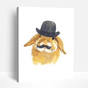 Bunny and Tophat | Paint By Numbers