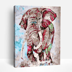 Colorful Abstract Elephant | Paint By Numbers