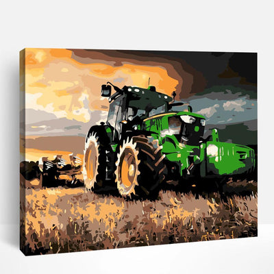 Yard Car Tractor | Paint By Numbers