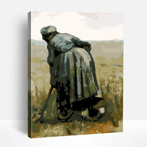 Peasant Woman Digging - Van Gogh | Paint By Numbers