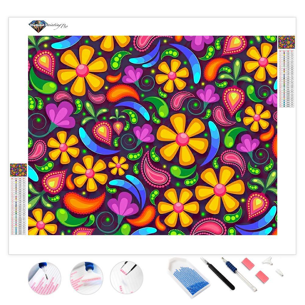 Floral Background | Diamond Painting
