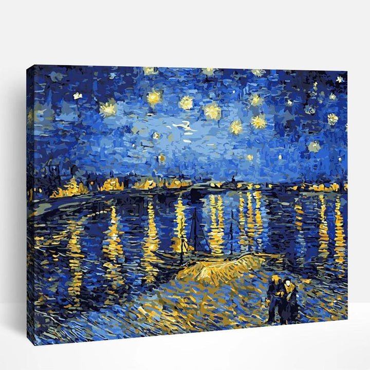 Ночь в монштаде счастливая случайность. Звездная ночь над роной (1888). Картина Ван Гога Звездная ночь. Ван Гог над роной. Ван Гог Импрессионист Звездная ночь.