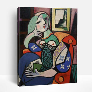 Woman and Book | Paint By Numbers