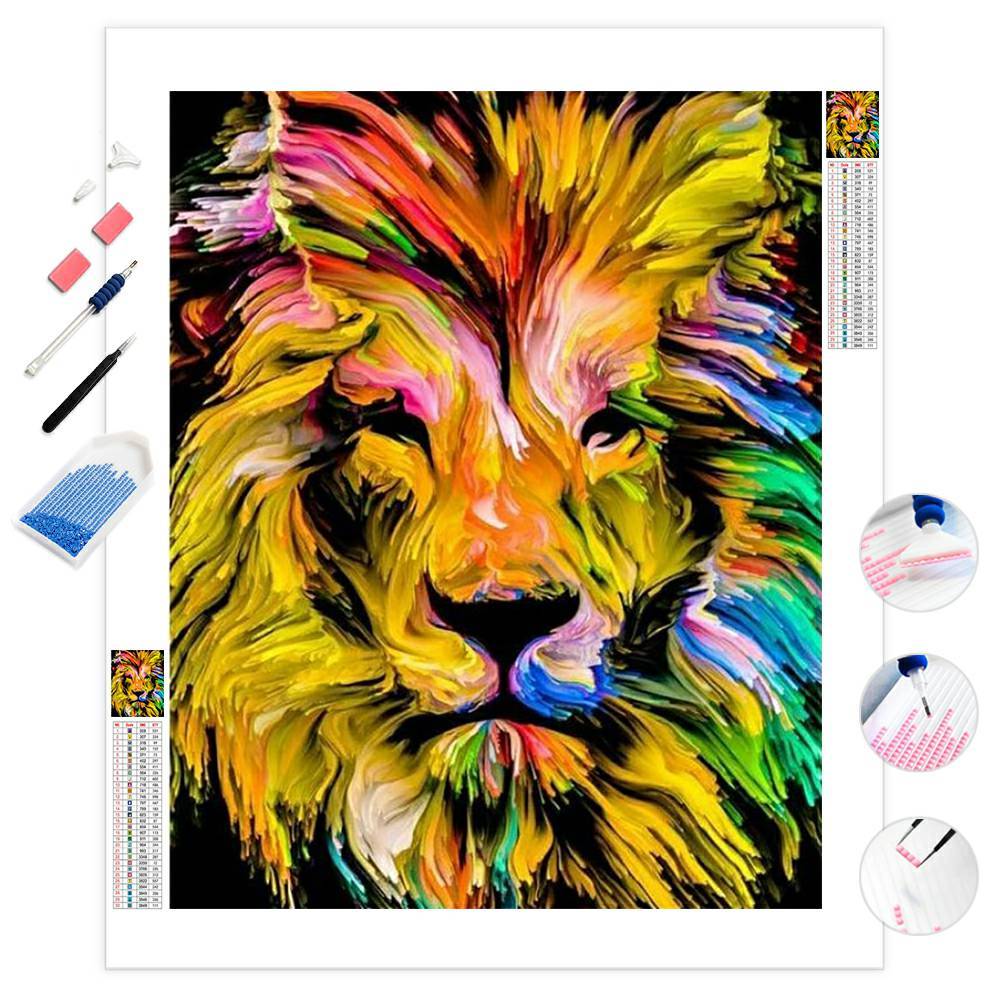Golden Lion | Diamond Painting