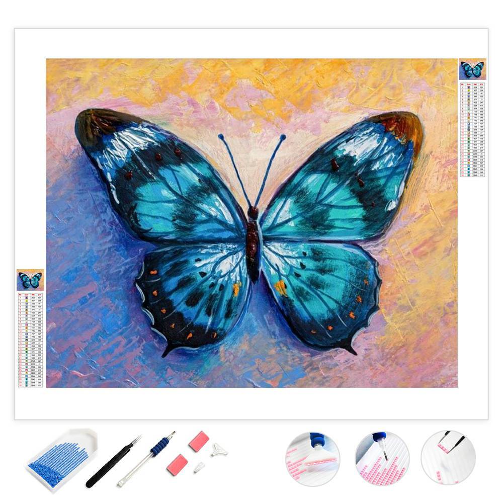 Light Blue Butterfly | Diamond Painting