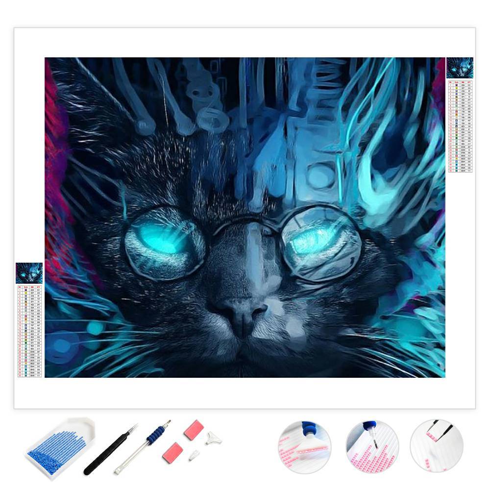 Tech Cat | Diamond Painting