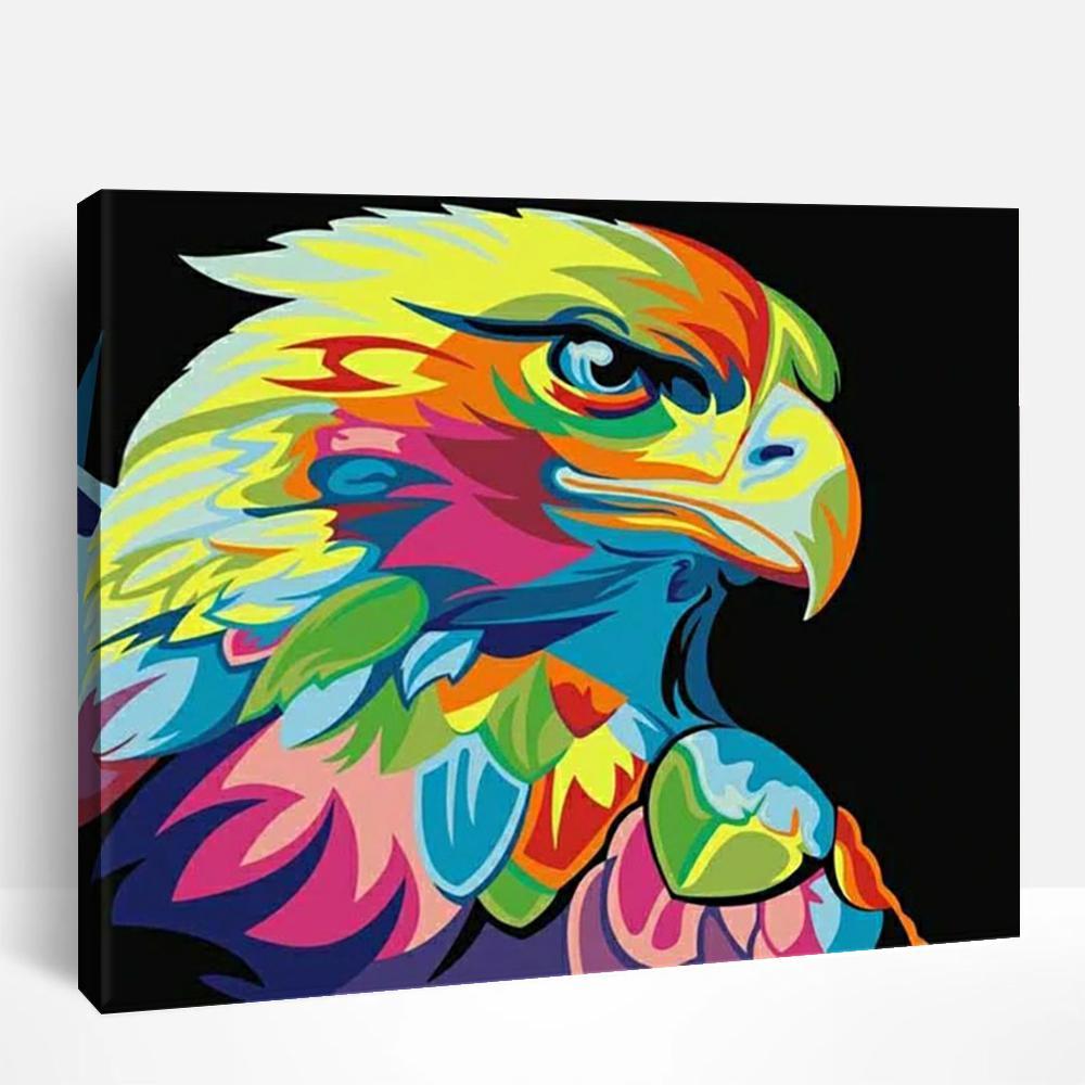 Neon Eagle | Paint By Numbers