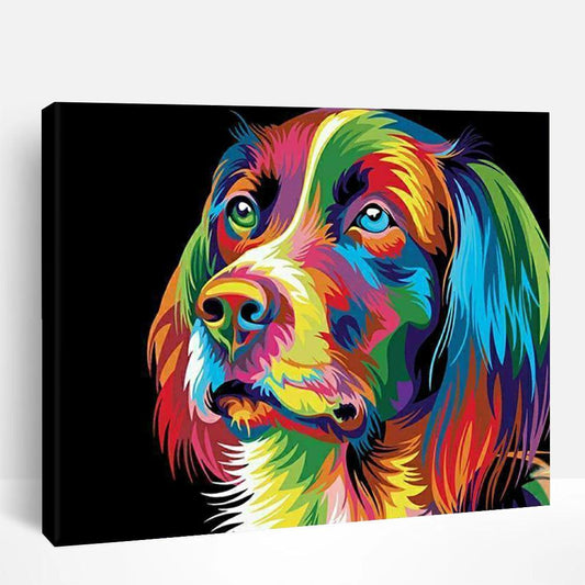 Abstract Dog | Paint By Numbers