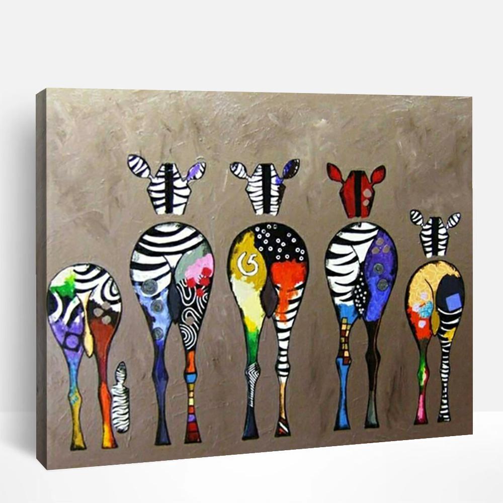 Zebra Bottoms | Paint By Numbers