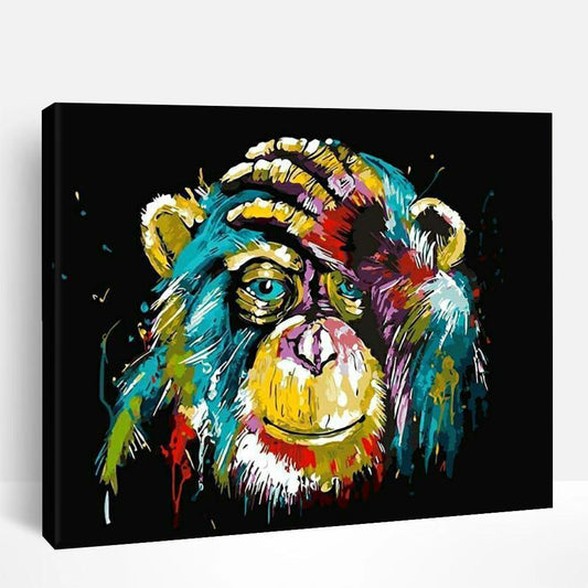 Abstract Monkey | Paint By Numbers